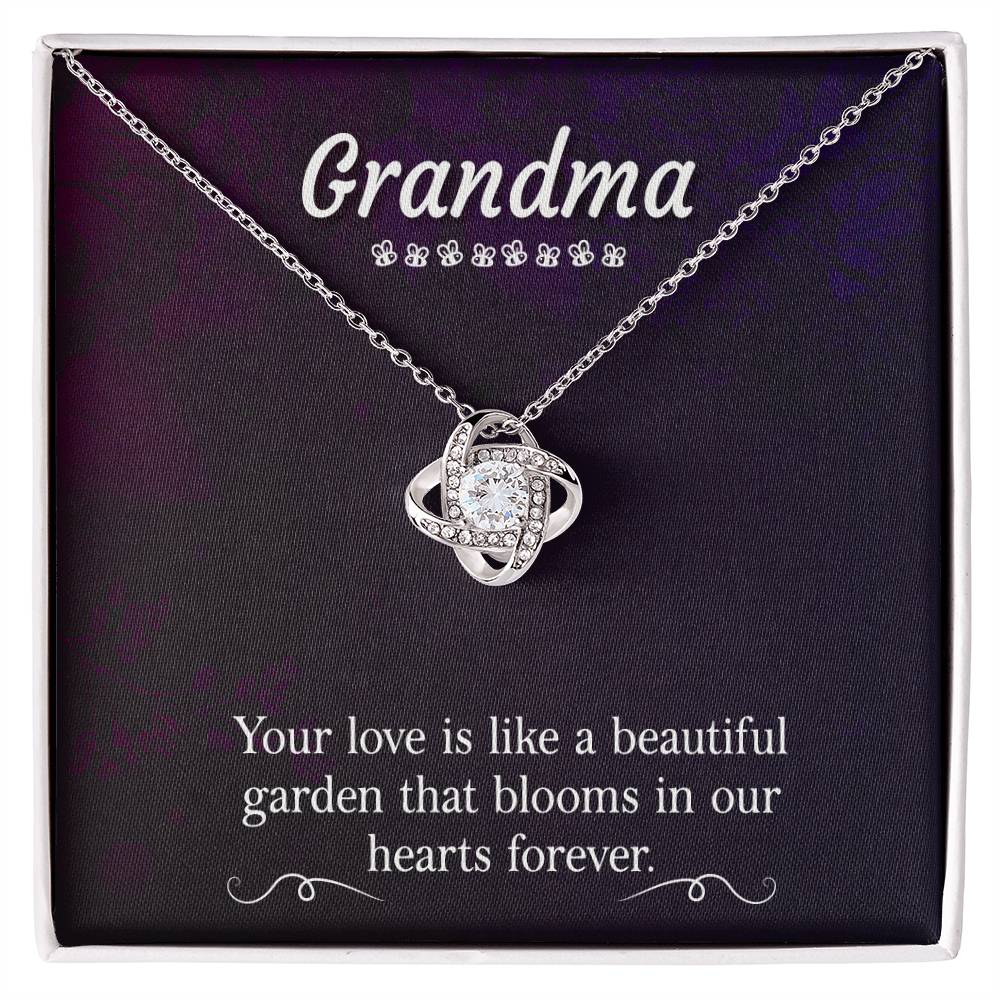 Present for Grandma - Love Knot Necklace