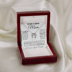 To My Caring Mom - You Will Always Be My Caring Mother - Lucky In Love Necklace - Best Gift For Mom