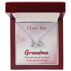 I Love You Grandma Gift from Grandkids - Endless Love Necklace