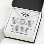 To My Beautiful Wife Necklace - Romantic Husband to Wife Jewelry for Birthday, Valentine’s Day & Special Celebrations - Forever Love Necklace
