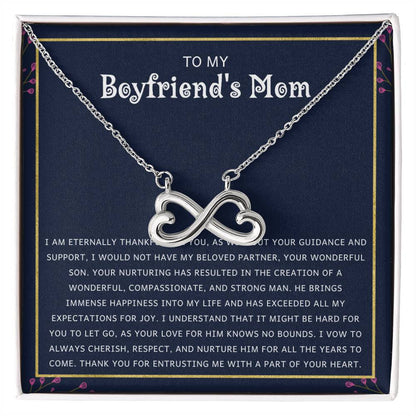To My Boyfriend's Mom Gift - Your Wonderful Son - Endless Love Necklace