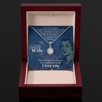 To My Nurse Wife Necklace - Eternal Hope Necklace - Gift for Wife from Husband