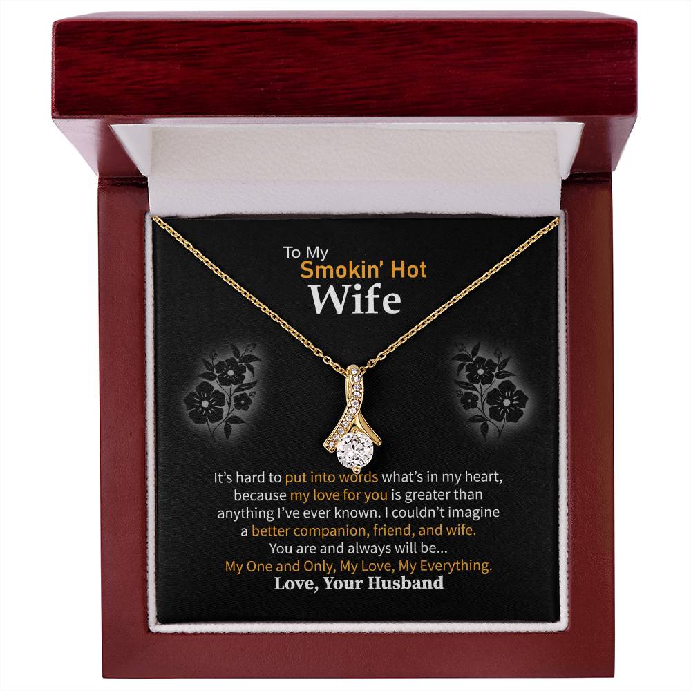 Anniversary & Valentine’s Day Gift for Wife - Emotional Jewelry from Husband - Alluring Beauty Necklace