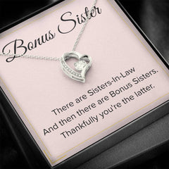 Forever Love Necklace, Special Gift for Sister-In-Law, Elegant Jewelry, Bonus Sister