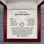 To My Granddaughter Necklace – Bestseller Birthday Graduation Gift from Grandma – Crown Pendant Necklace
