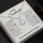 To My Soulmate Necklace - Heartfelt Gift for Her for Birthday & Romantic Days - Eternal Hope Necklace