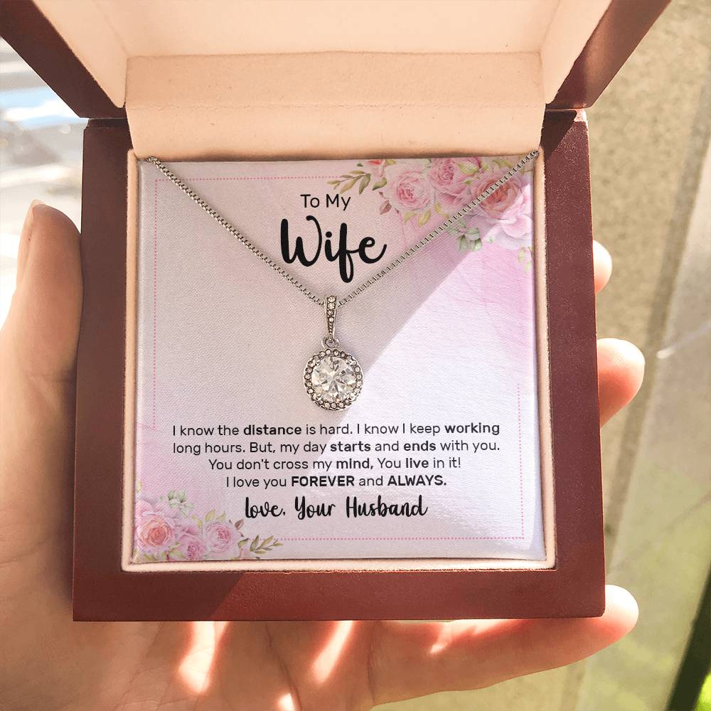 Wife Birthday Gift from Husband - Romantic Jewelry for Valentine’s Day & Anniversaries - Eternal Hope Necklace