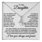 To My Daughter Necklace – Gift for Daughter’s Birthday and Graduation – Alluring Beauty Necklace