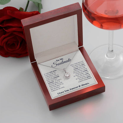 To My Soulmate Necklace - Heartfelt Gift for Her for Birthday & Romantic Days - Eternal Hope Necklace