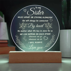 Personalized Graduation Acrylic Plaque, Inspiring Gift For Sister, Keepsake, To My Sister