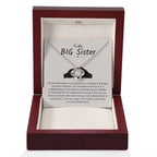 To My Big Sister Necklace - The bond between us is a special one - Gift for Big Sister - Love Knot Necklace