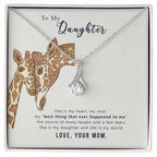To My Daughter Necklace – Holiday Gift for Daughter Graduation from Mom – Alluring Beauty Necklace