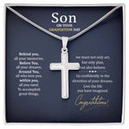 Graduation Gift for Son - Congratulations - Artisan Cross Necklace