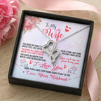 Emotional Wife Gift - Loving Jewelry from Husband for Birthday, Valentine’s Day & Anniversary - Heart-to-heart Pendant Necklace