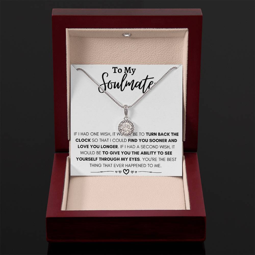 To My Soulmate Necklace - Long Distance Relationship Soulmate Gift for Romantic Occasions - Eternal Hope Necklace