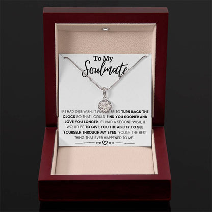 To My Soulmate Necklace - Long Distance Relationship Soulmate Gift for Romantic Occasions - Eternal Hope Necklace