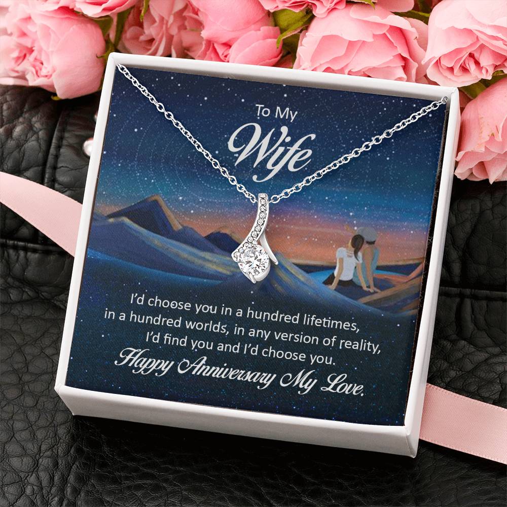 Anniversary Gift for Wife from Husband - Sweet Romantic Jewelry for Valentine’s Day - Alluring Beauty Necklace