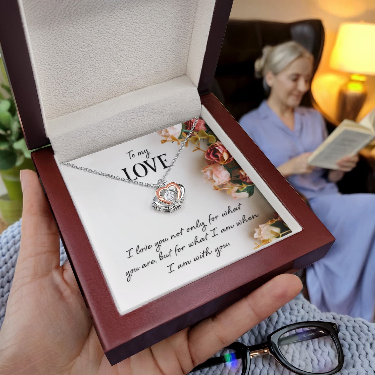 Love Gift for Wife from Husband - Meaningful Jewelry for Valentine’s Day & Special Occasions - Crown Pendant Necklace