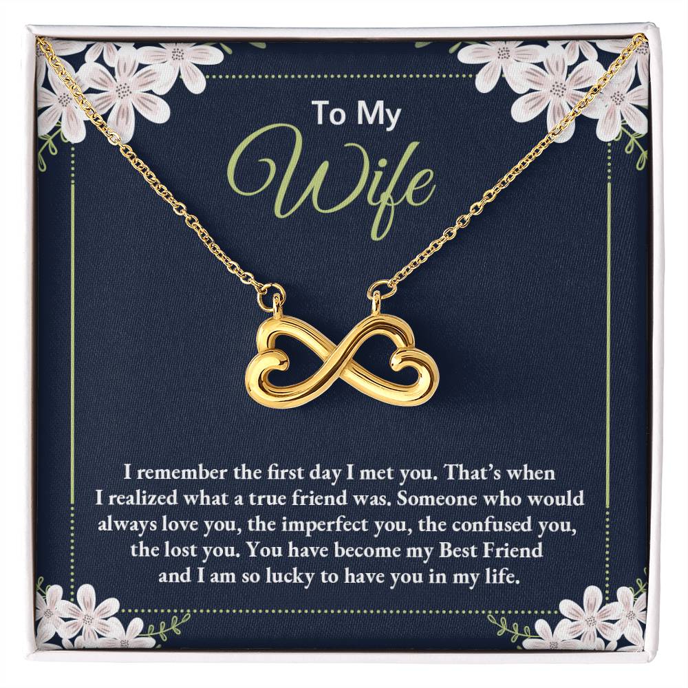 Sentimental Gift for Wife - Emotional Husband-to-Wife Jewelry for Birthday, Christmas & Valentine’s Day - Endless Love Necklace