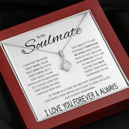To My Soulmate Necklace - Romantic Gift for Valentine’s Day & Relationship Milestones - Alluring Beauty Necklace
