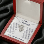 To My Soulmate Necklace - Romantic Soulmate Gift for Her for Christmas & Holiday Gifting - Heart-to-heart Pendant Necklace