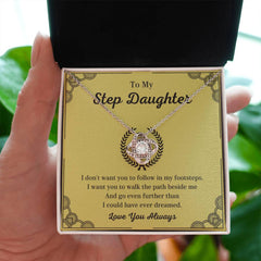 Meaningful Stepdaughter Gift, Elegant Jewelry for Birthday or Graduation, To My Stepdaughter