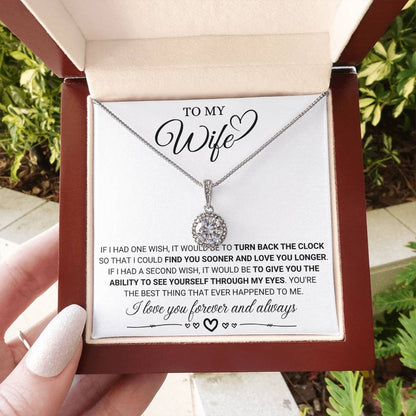To My Wife Necklace - Heartwarming Gift from Husband for Birthday, Anniversary & Valentine’s Day - Eternal Hope Necklace
