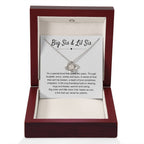 Big Sis & Lil Sis Gift - It's a special bond that spans the years - Gift for Sisters - Love Knot Necklace