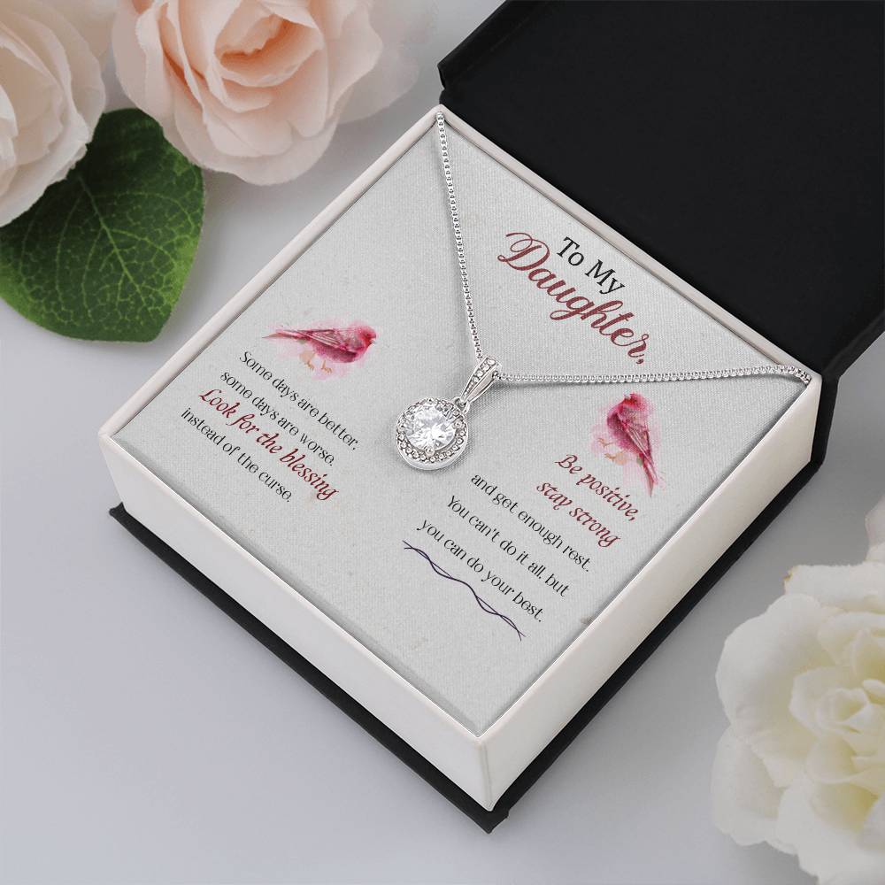 To My Daughter Necklace – Daughter Gift for Birthday, Graduation Achievements – Eternal Hope Necklace