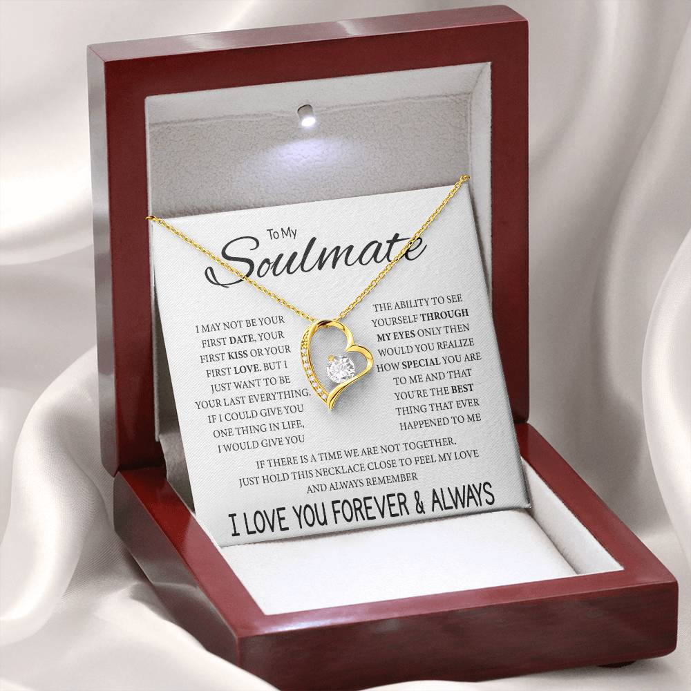 Soulmate Jewelry for Girlfriend - Romantic Necklace for Valentines & Birthdays - Forever Love Necklace
