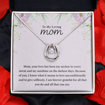 To My Loving Mom - Lucky In Love PARTNER - Best for Birthday, Christmas & Mother's Day