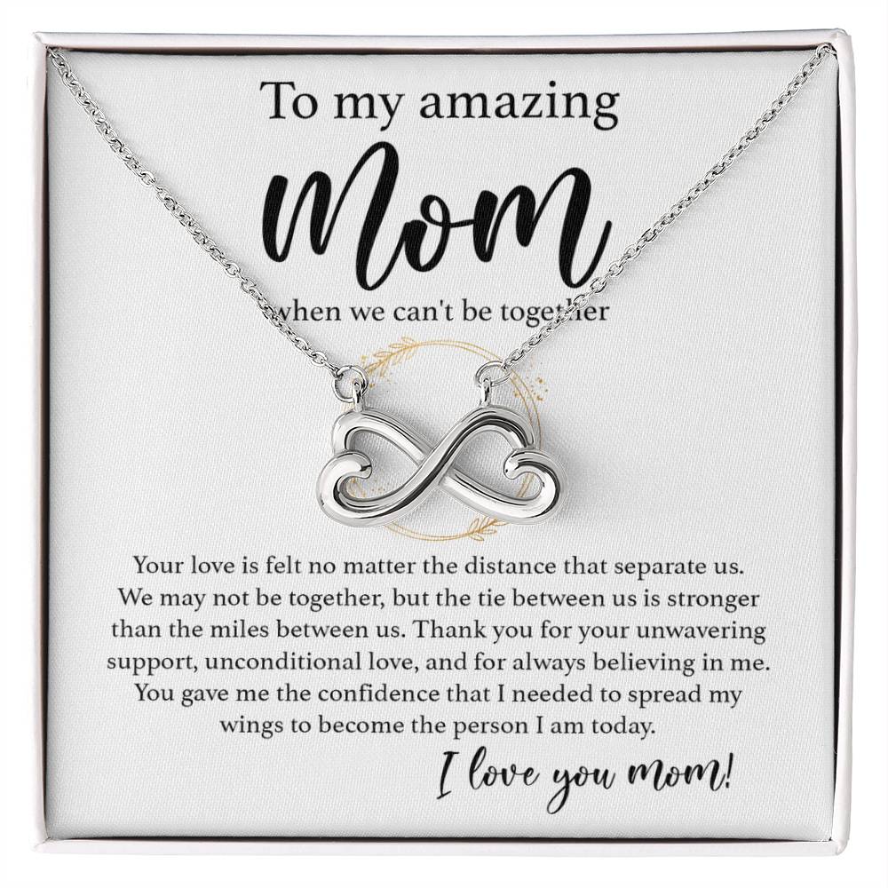To My Amazing Mom - Thank You For Support and Unconditional Love - Endless Love Necklace - Best Gift For Mom