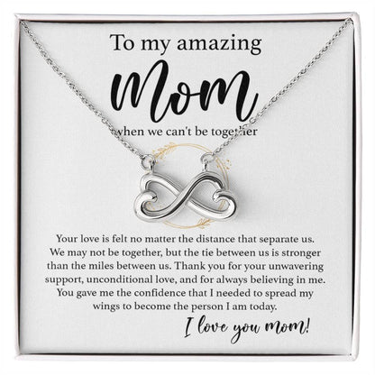 To My Amazing Mom - Thank You For Support and Unconditional Love - Endless Love Necklace - Best Gift For Mom