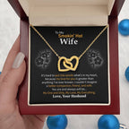 To My Smokin' Hot Wife Necklace - Special Love Jewelry for Wife from Husband for Birthday, Anniversary & Valentine’s Day - Interlocking Hearts Necklace