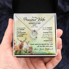 Special Gift for Wife - Romantic Jewelry from Husband for Valentine’s Day or Birthday - Lucky In Love Necklace