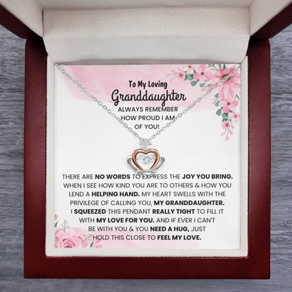 To My Granddaughter Necklace – Birthday, Graduation Special Gift for Granddaughter – Crown Pendant Necklace
