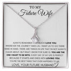 To My Future Wife Necklace - Best Romantic Jewelry Gift for Special Occasions & Love Appreciation - Alluring Beauty Necklace
