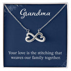 Grandma - Your love is the stitching - Gift for Grandmother - Endless Love Necklace