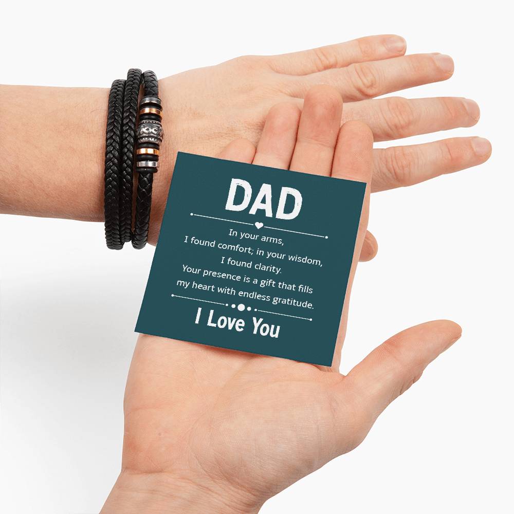 Bracelet for Dad - In your arms - Love You Forever Bracelet