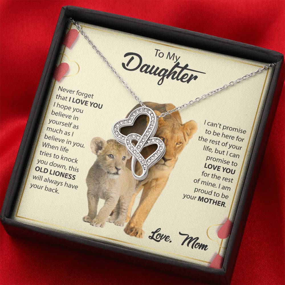 Holiday Gift for Daughter Graduation from Mom – Heart-to-heart Pendant Necklace