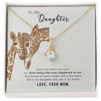 To My Daughter Necklace – Holiday Gift for Daughter Graduation from Mom – Alluring Beauty Necklace