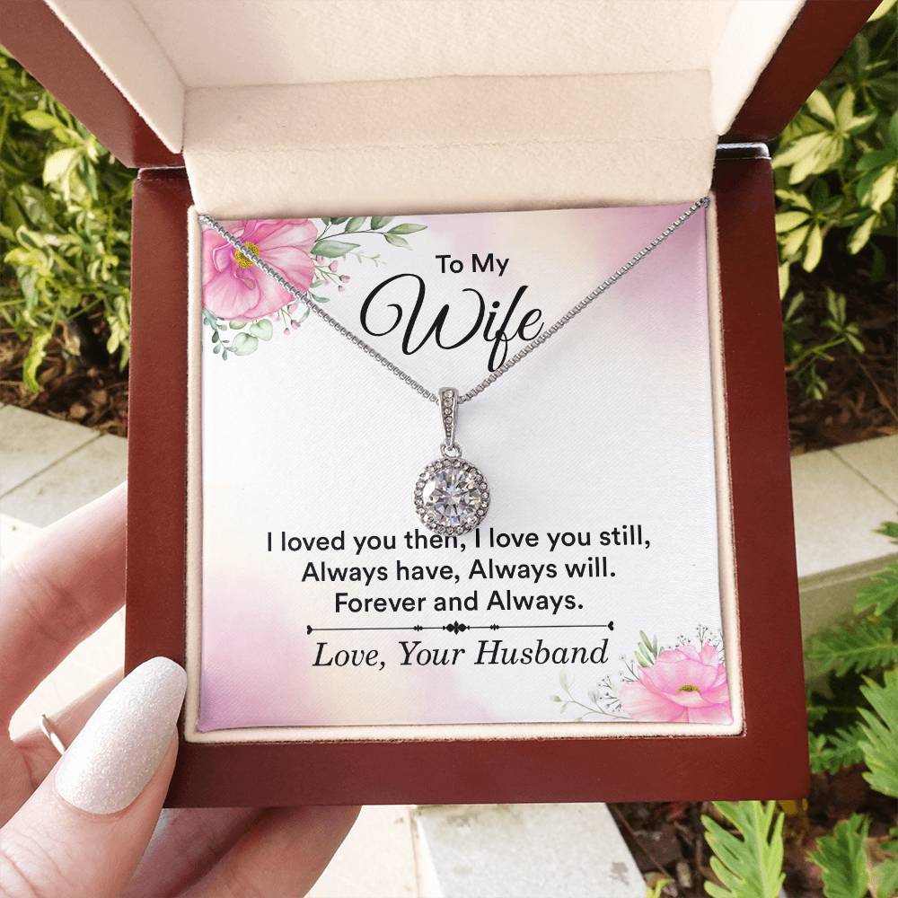 Gift for Wife from Husband - Sentimental Jewelry for Anniversary & Valentine’s Day - Eternal Hope Necklace