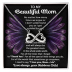 To My Beautiful Mom - You Will Always Be The Greatest Mom - Endless Love Necklace