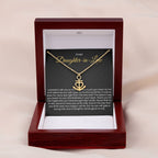To My Daughter In Law - Anchor Pendant Necklace - Gift for Daughter in Law