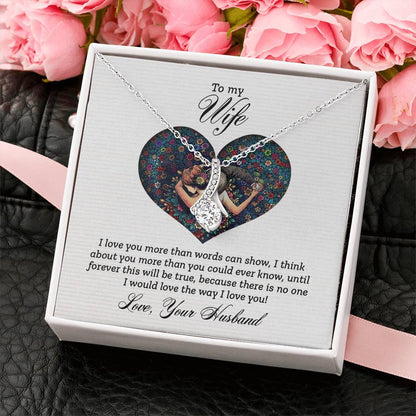 Meaningful Gift for Wife - Heartfelt Jewelry from Husband for Birthday, Anniversary, Valentine’s Day, Christmas - Alluring Beauty Necklace