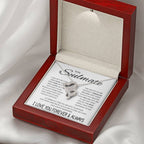 To My Soulmate Necklace - Gift for Celebrating Love on Valentine’s Day & Special Days - Heart-to-heart Pendant Necklace