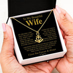 To My Beautiful Wife Necklace - Loving Husband Gift for Christmas, Valentine’s Day & Birthday Celebrations - Anchor Pendant Necklace