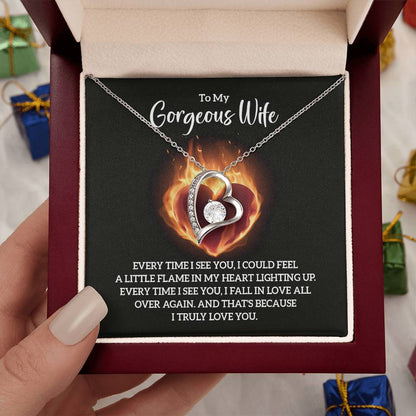 Wife Jewelry Gift from Husband - Sweet Romantic Gift for Valentine’s Day - Forever Love Necklace