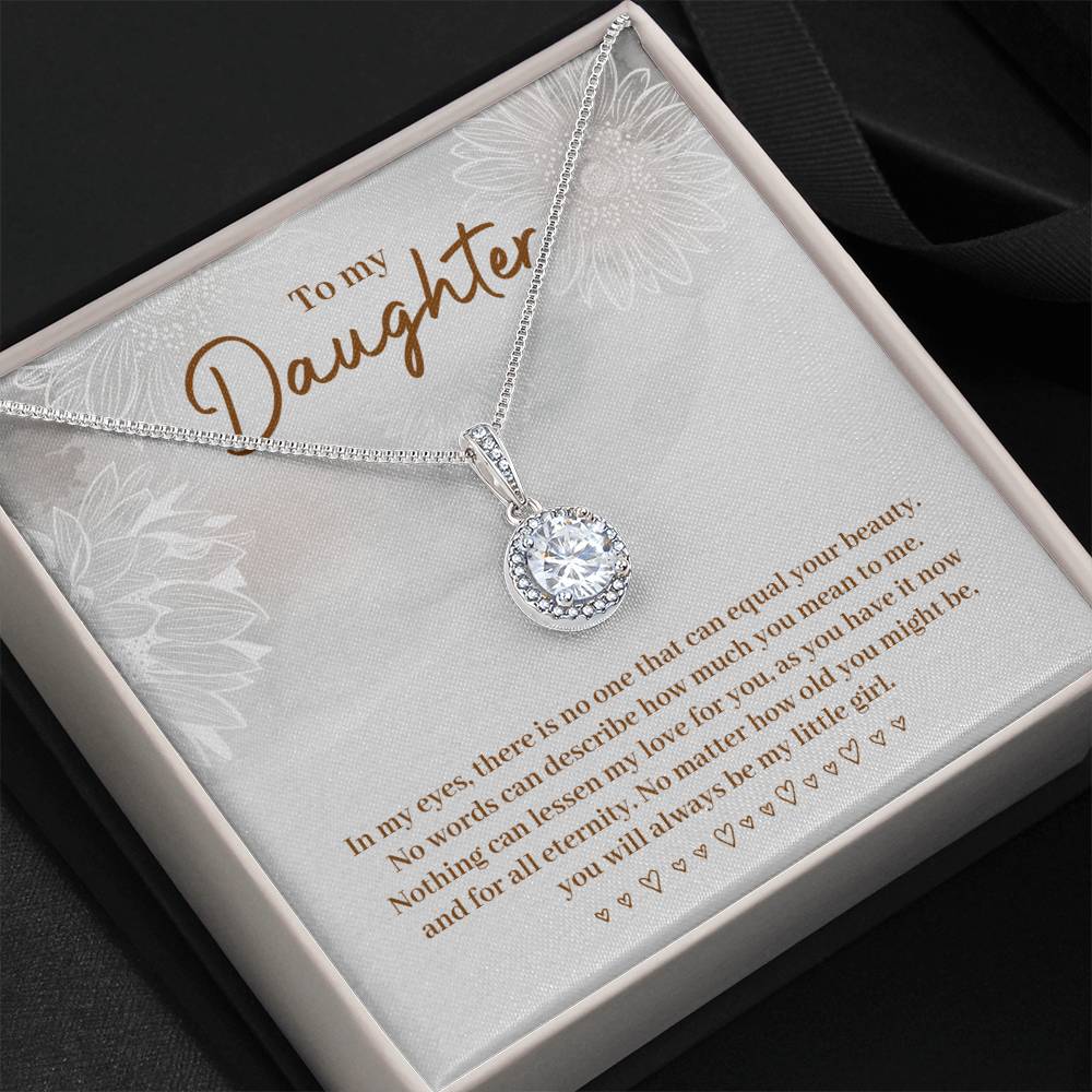To My Daughter Necklace – Daughter Necklace for Graduation & Birthday Events – Eternal Hope Necklace