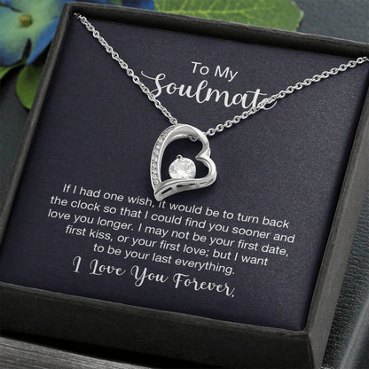 To My Soulmate Necklace - Soulmate Gift for Her for Valentine’s Day & Every Day Love - Forever Love Necklace